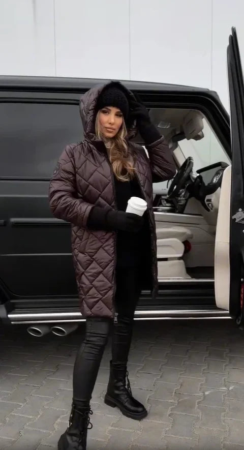 Anna – Gesteppte Winterjacke mit Kapuze