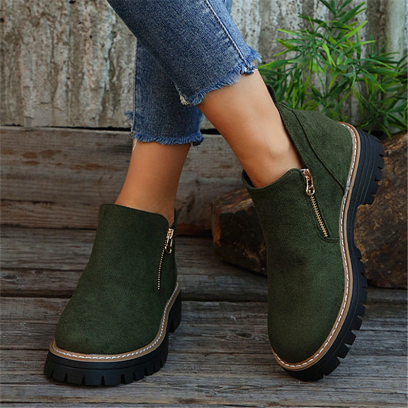 Orthopädische Stiefeletten mit Keilabsatz