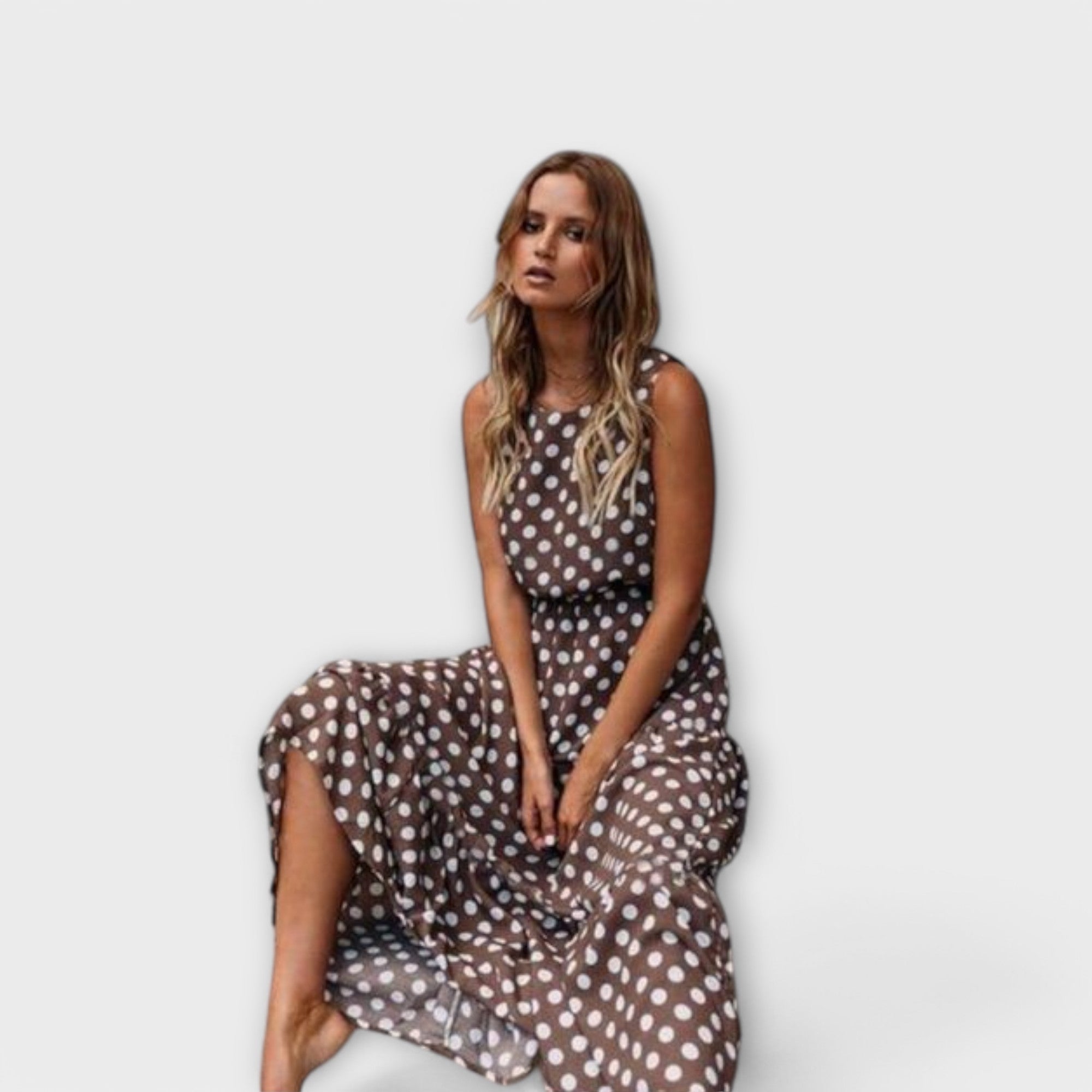 Lian™ | Midi Boho Polkadot Kleid