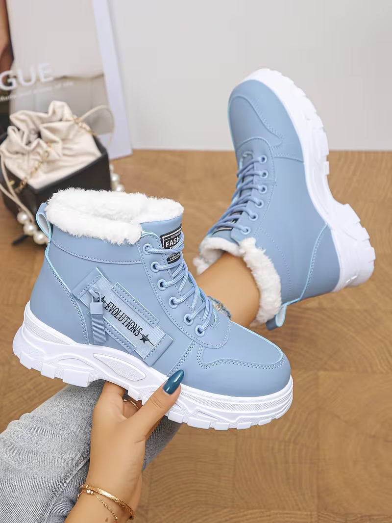 Elina – Gefütterte Winter-Boots mit Chunky-Sohle