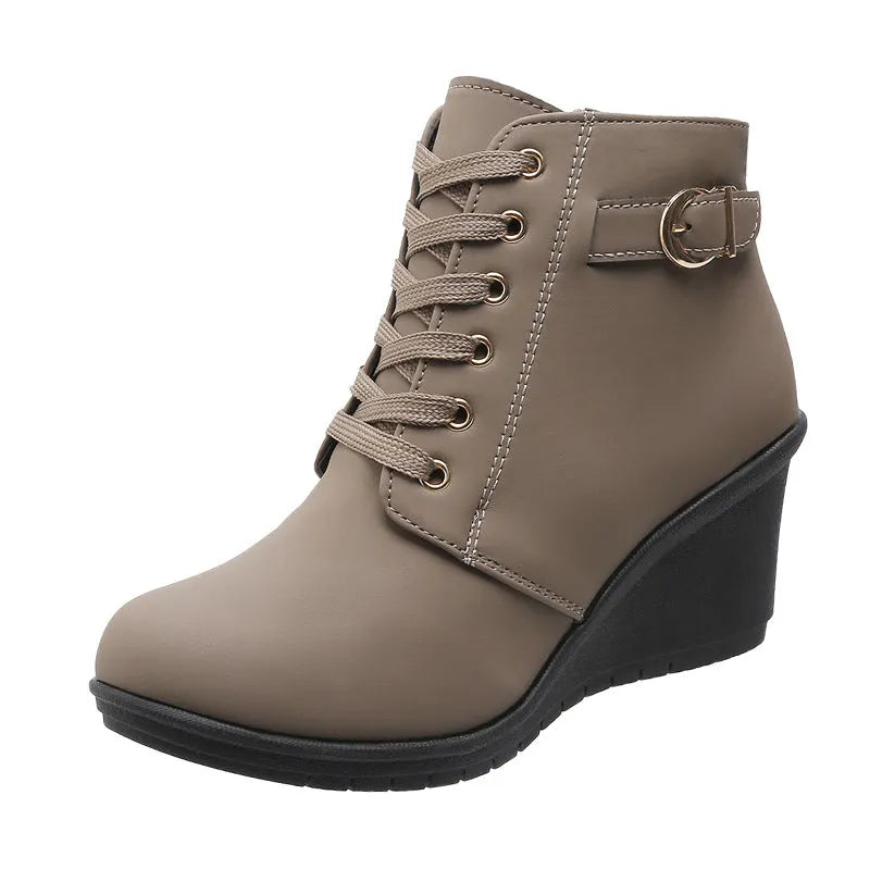 Signe – Komfortschuhe mit Keilabsatz und Reißverschluss