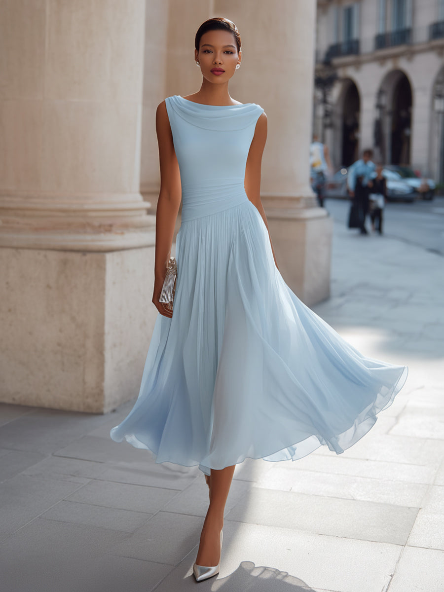 Mirella | Elegantes Plissee-Midikleid