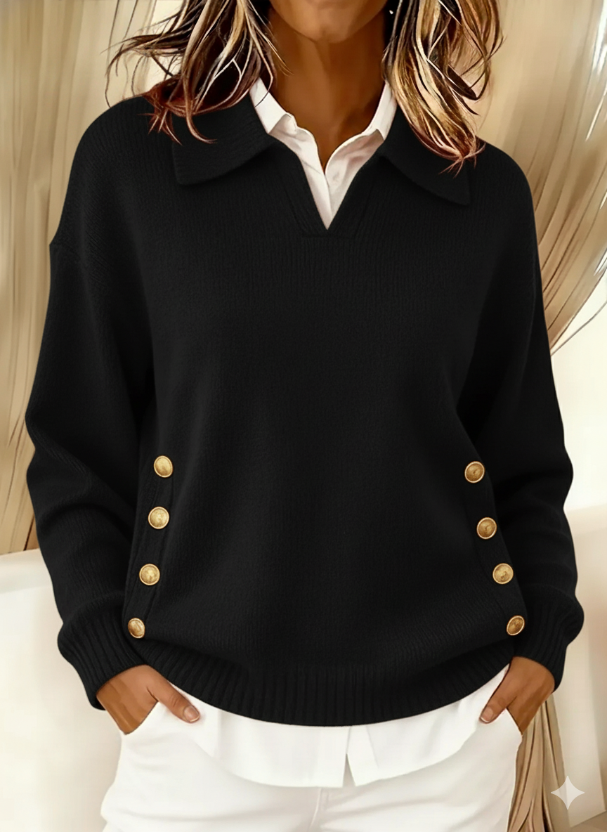 Vicenta | Polopullover mit Knöpfen