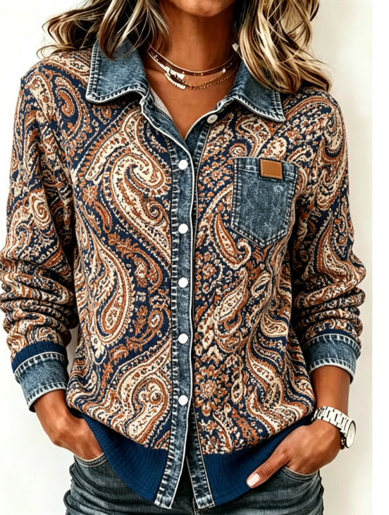 Aveline – Hemd mit Paisleymuster