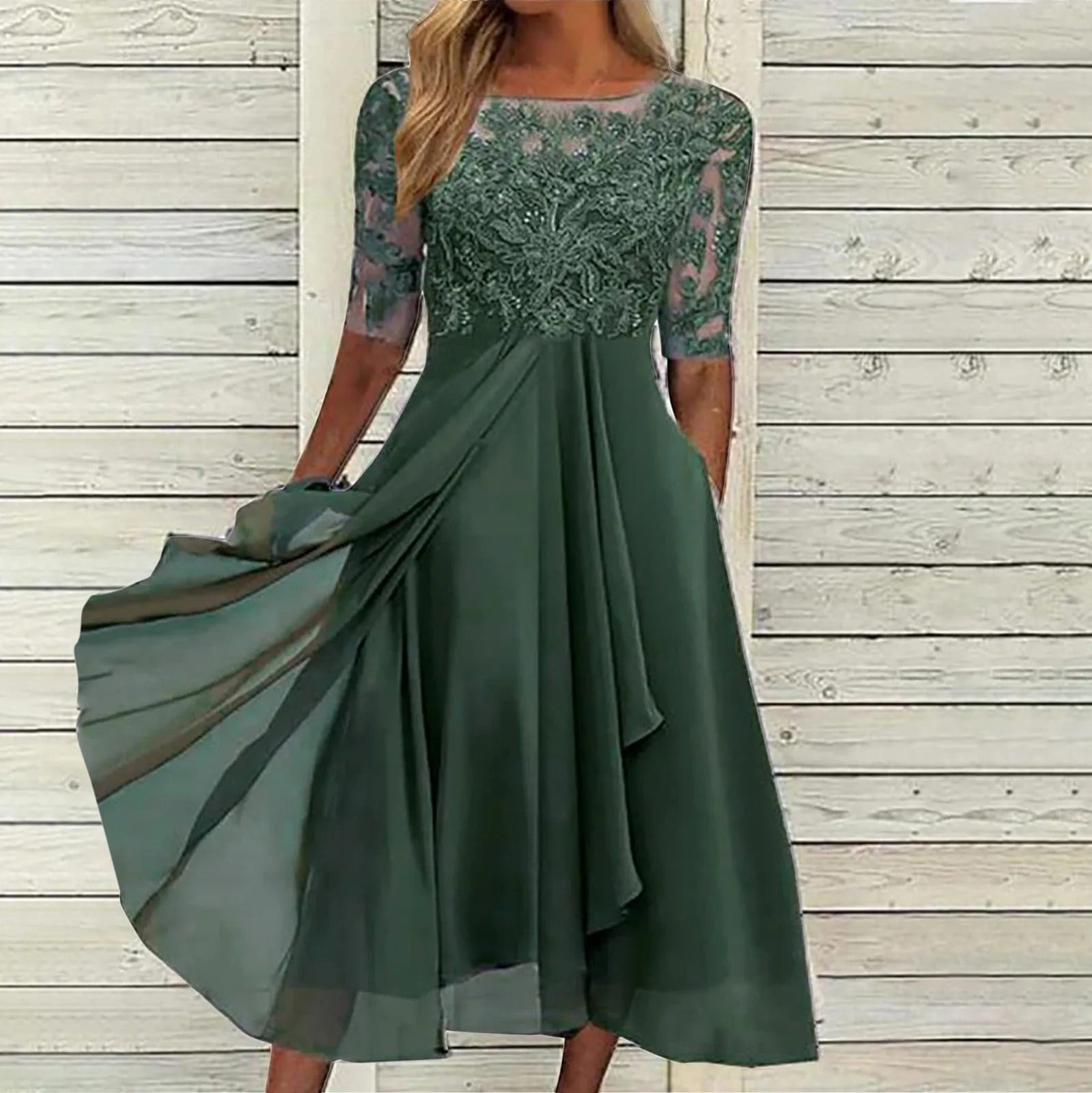 Harper™ | Elegantes Midikleid aus Spitze