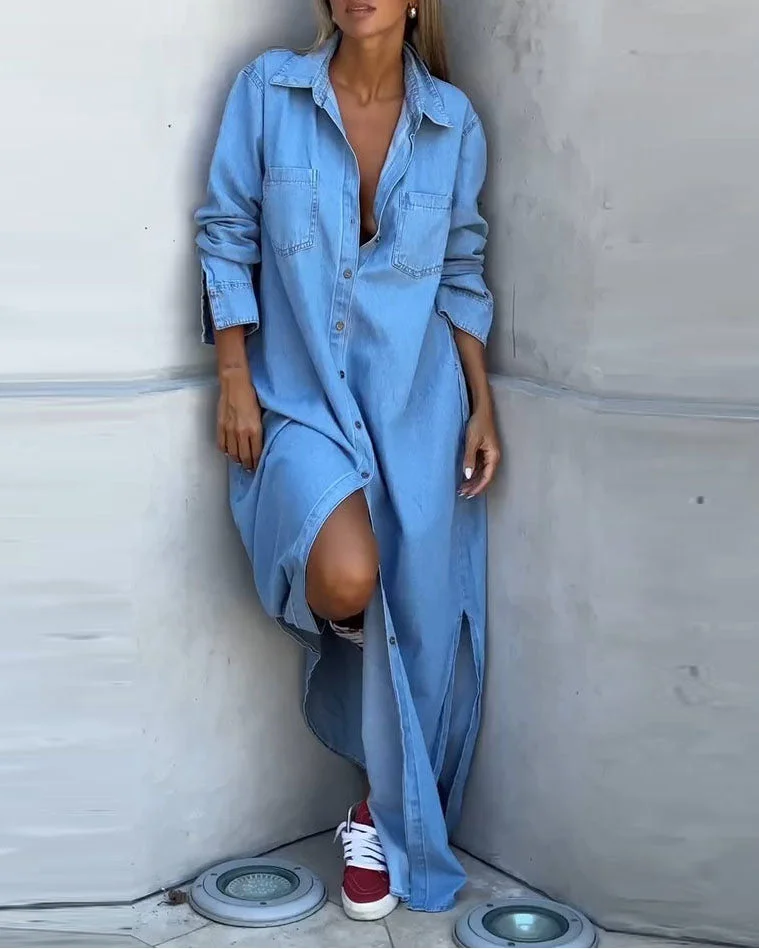 Delana - Lässiges Button-Down-Kleid