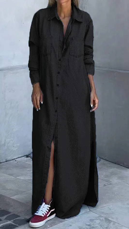 Delana - Lässiges Button-Down-Kleid