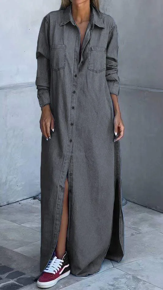 Delana - Lässiges Button-Down-Kleid