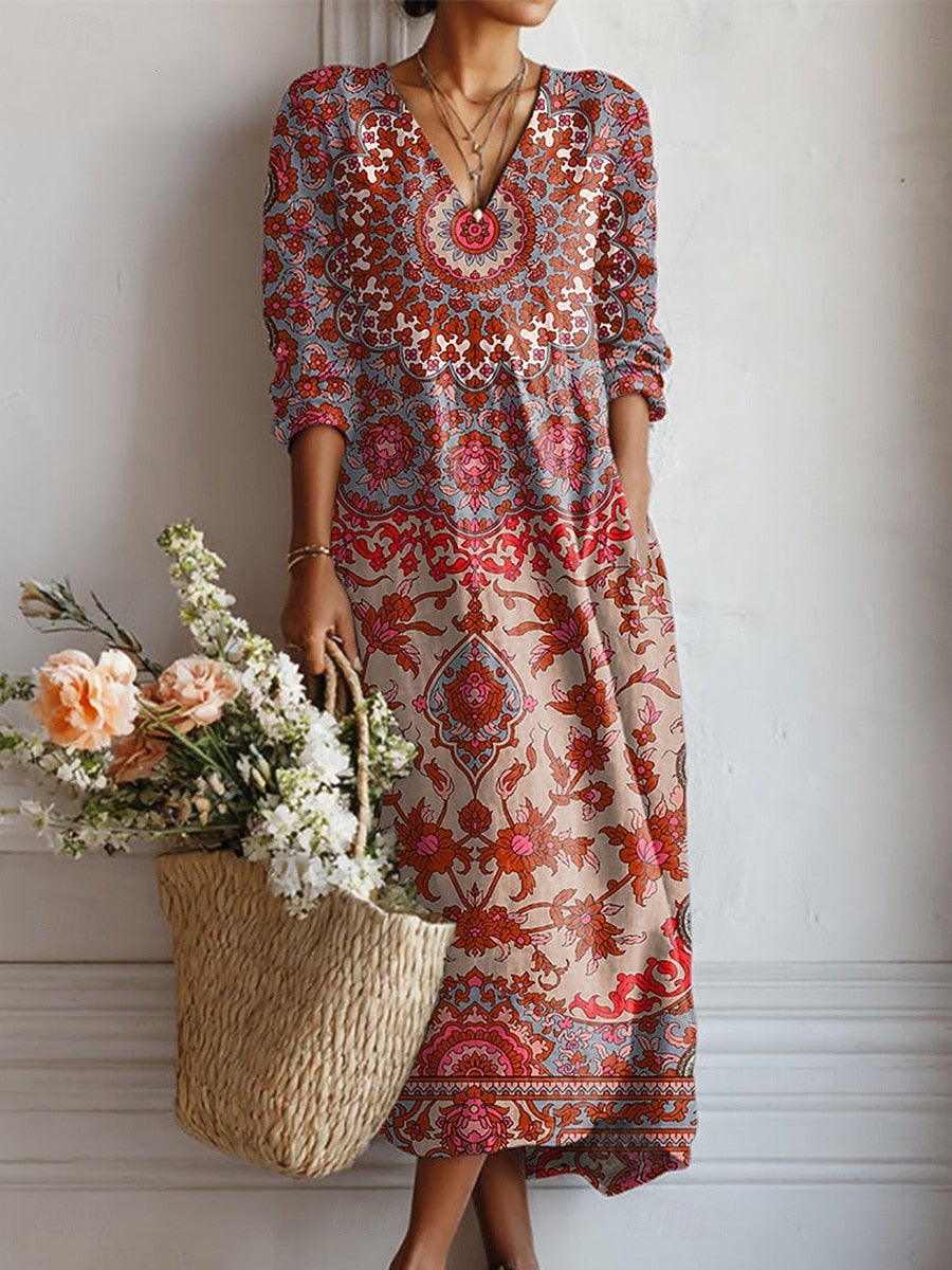 Esra™ | Langes Boho-Kleid