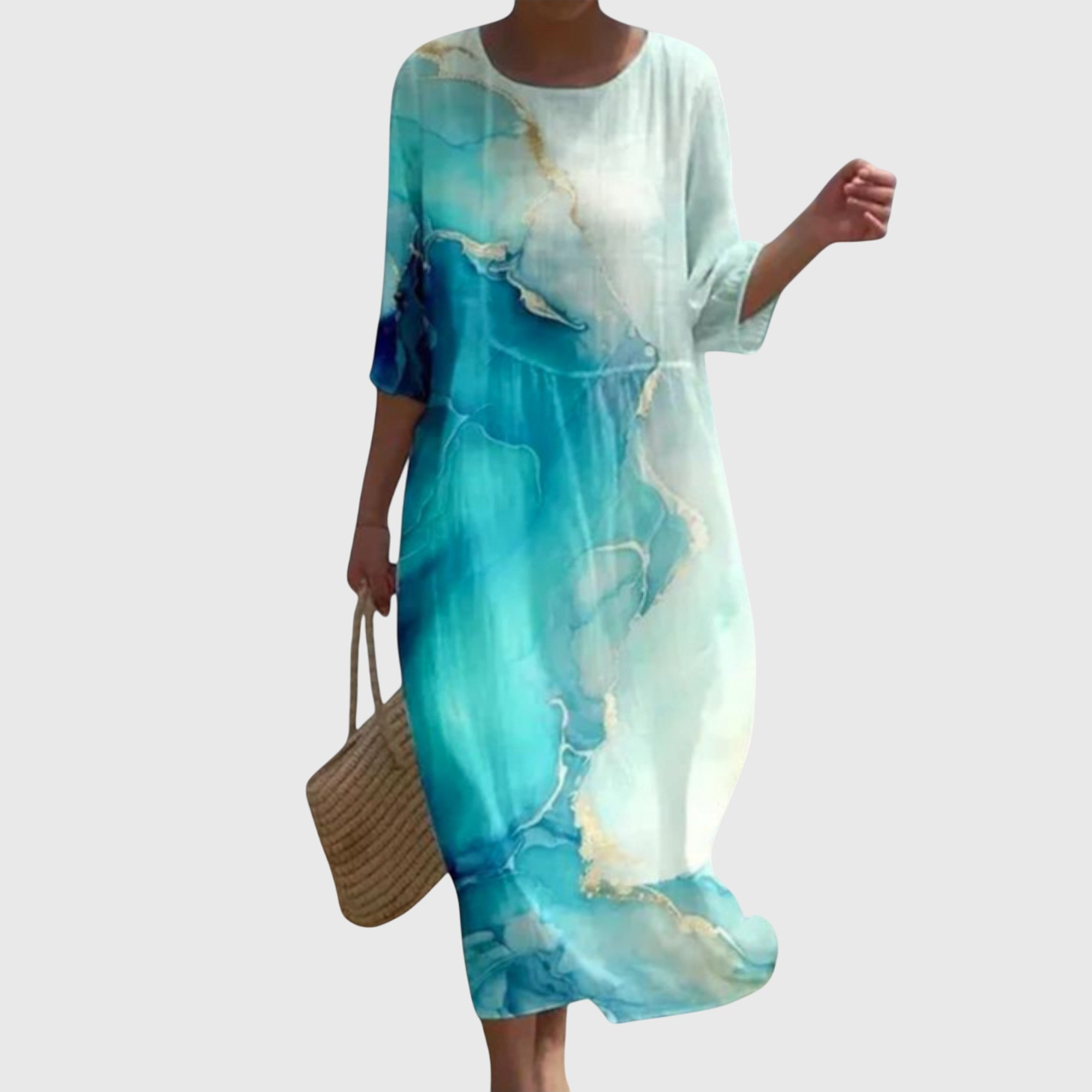 Elena™ | Stilvolles geblümtes Maxikleid