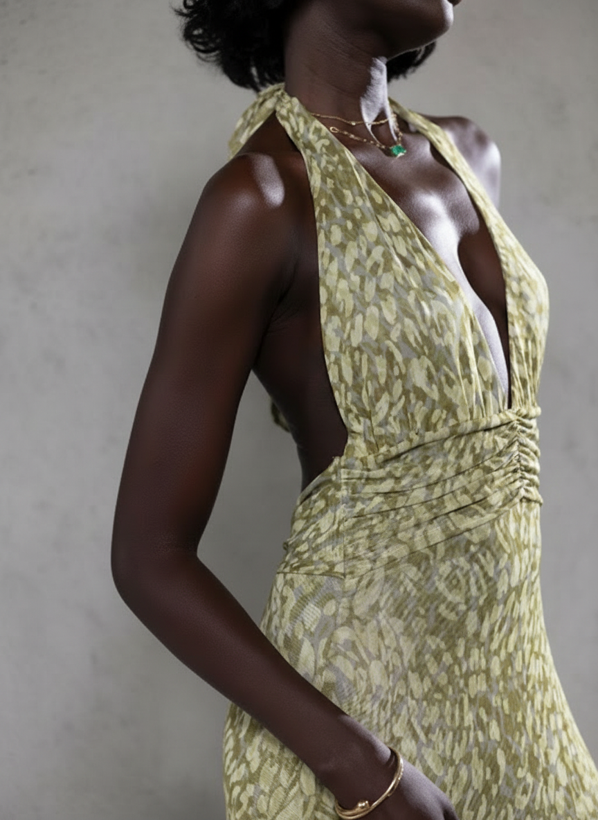 Olivia™ | Maxikleid mit Rückenschleife
