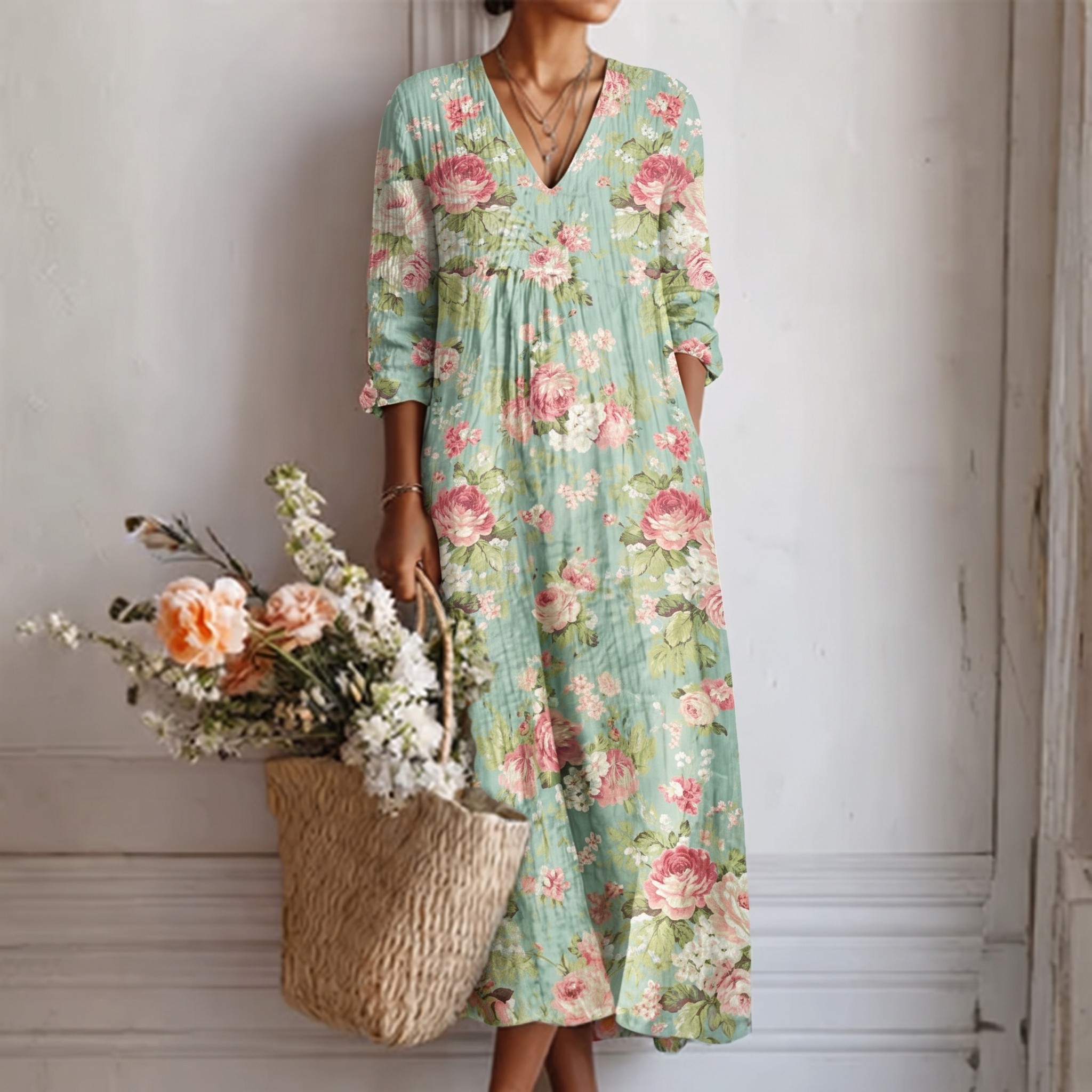 Vilma™ | Zartes florales Kleid
