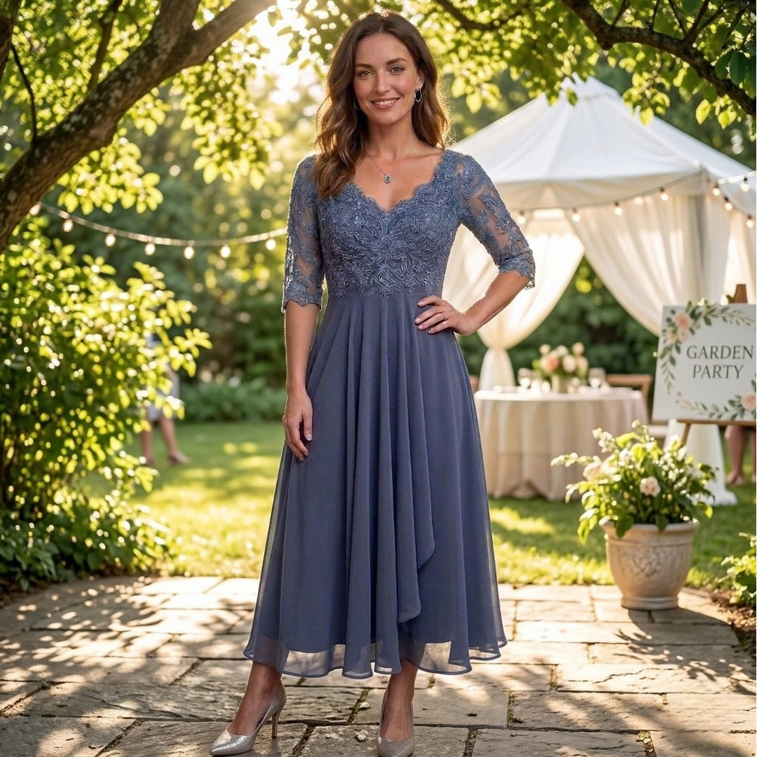 Harper™ | Elegantes Midikleid aus Spitze
