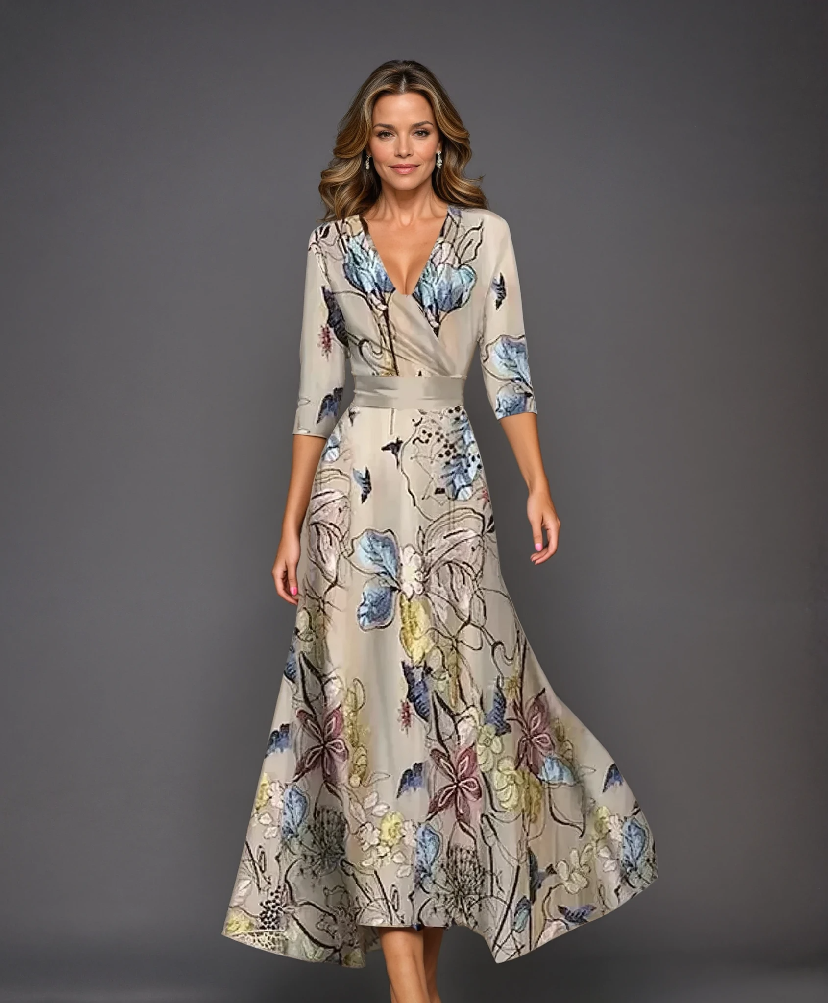 Aria™ | Chic Kleid mit Blumendruck
