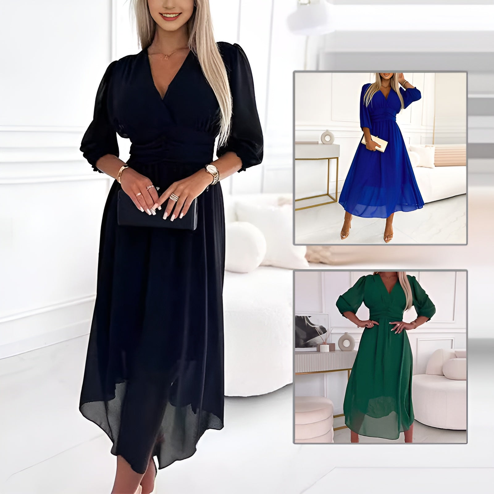 Natasha - Edles Chiffonkleid