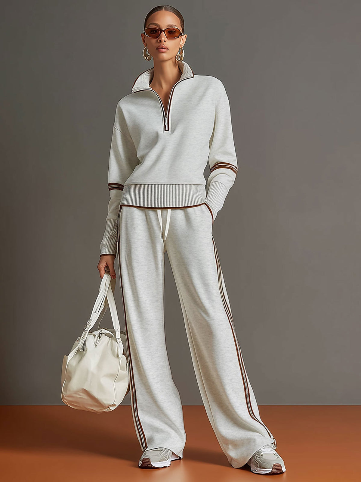 Marietta | Bluse und Hose mit weitem Bein