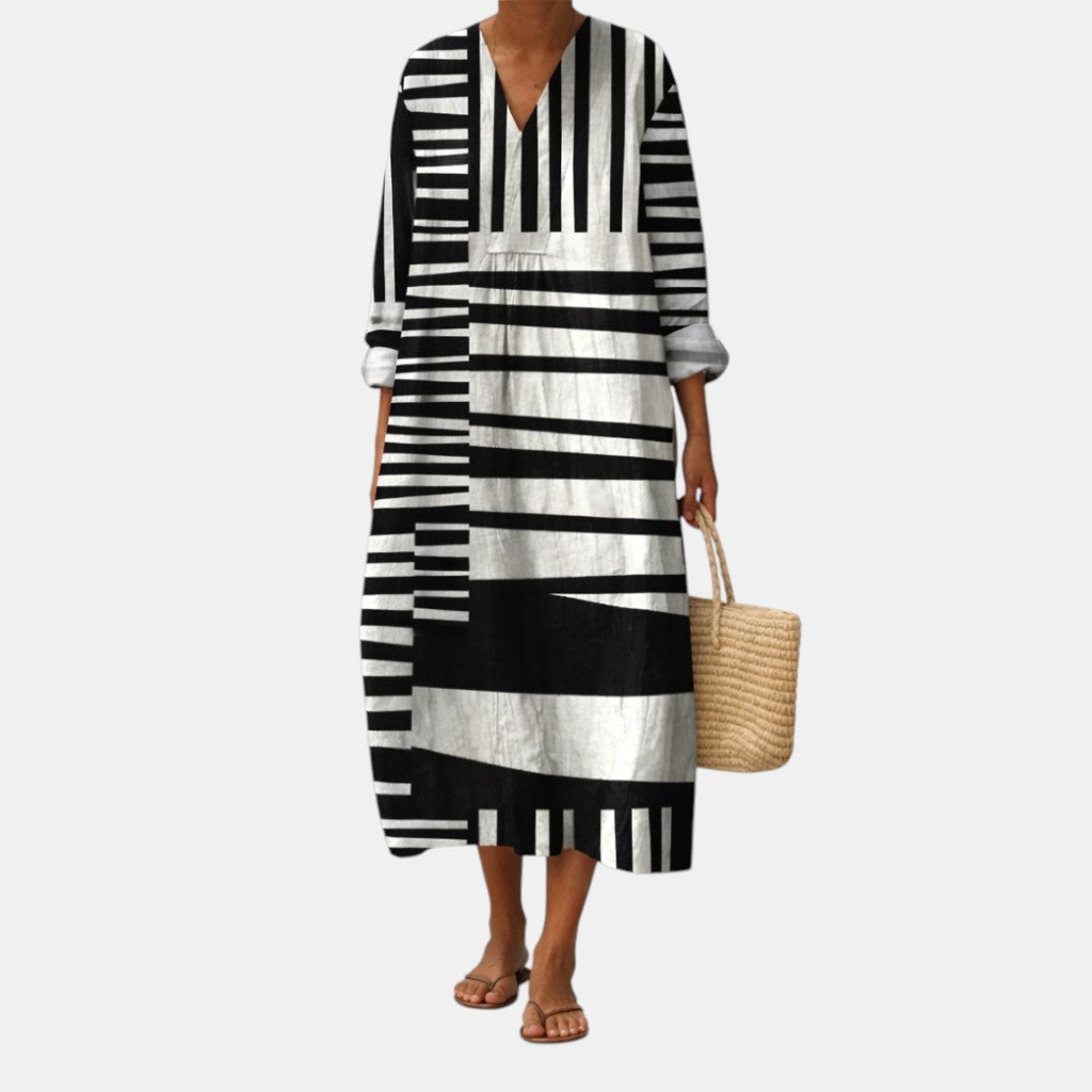 Lara™ | Kleid mit grafischem Muster