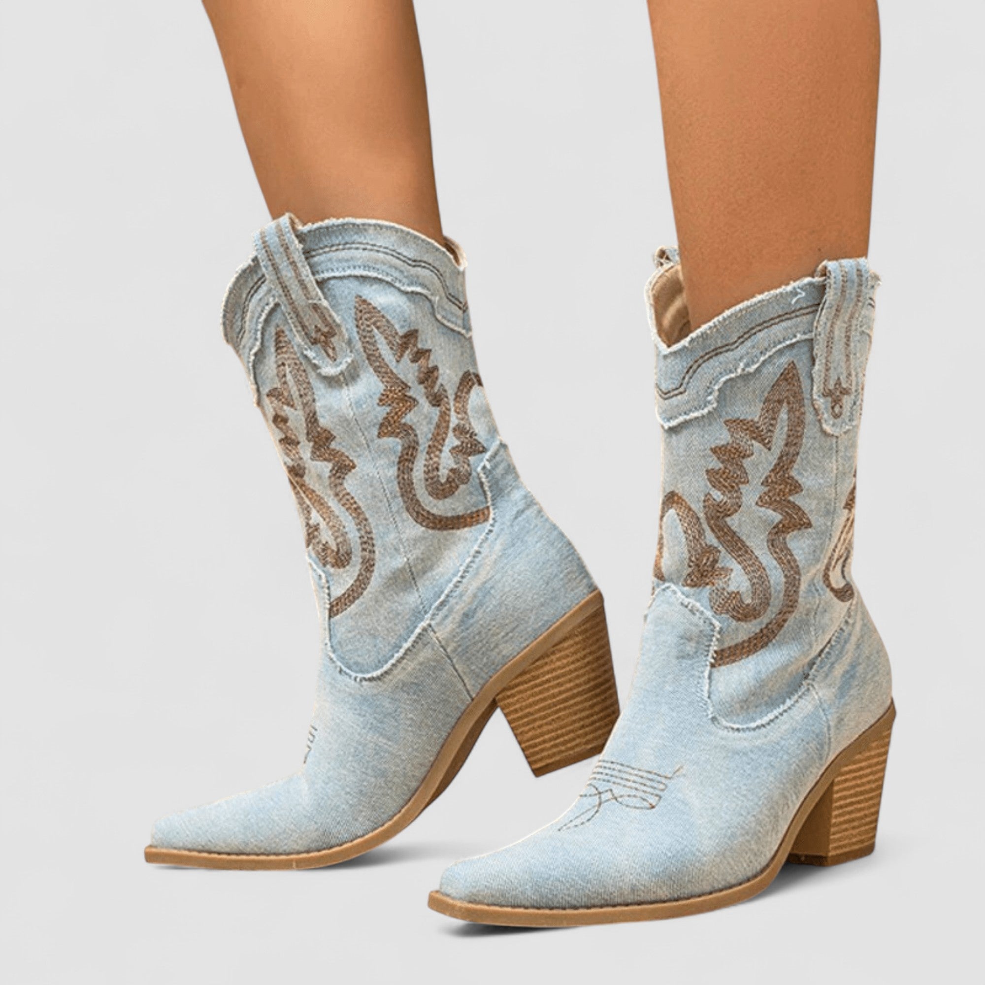 Callie | Bestickte Western-Stiefeletten