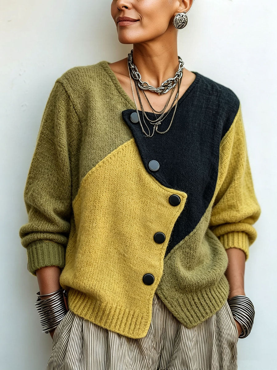 Constance – Colorblock-Strickpullover