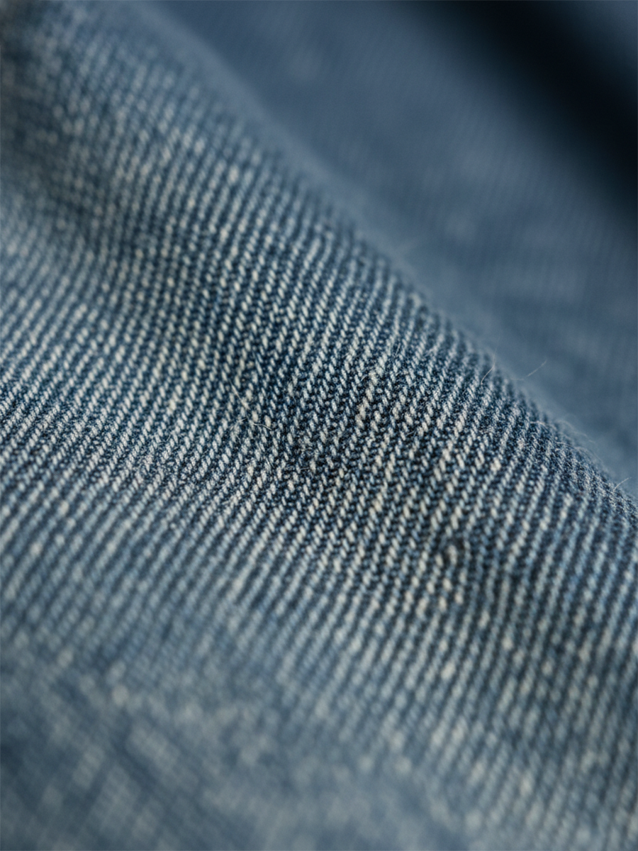 Karen | Vintage Washed Soft Cotton Feel Denim Maxikleid
