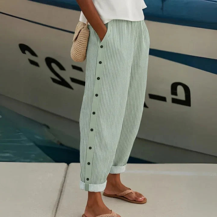 REA | Bequeme gestreifte Freizeithose