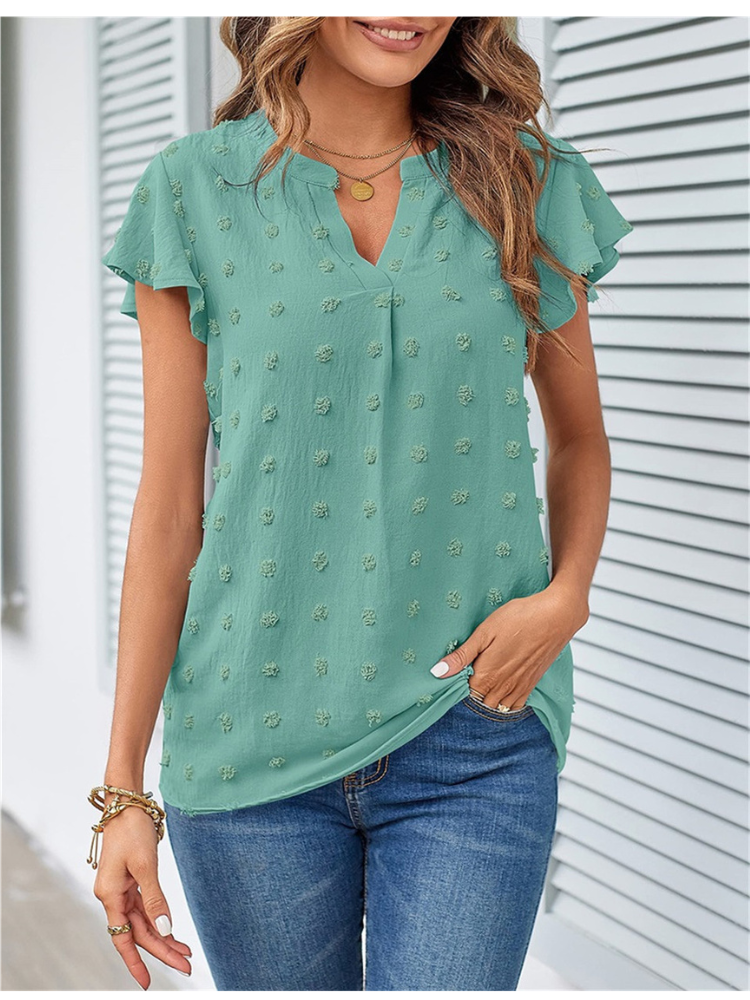 Hannah | Bluse mit Patchwork und Rüschen