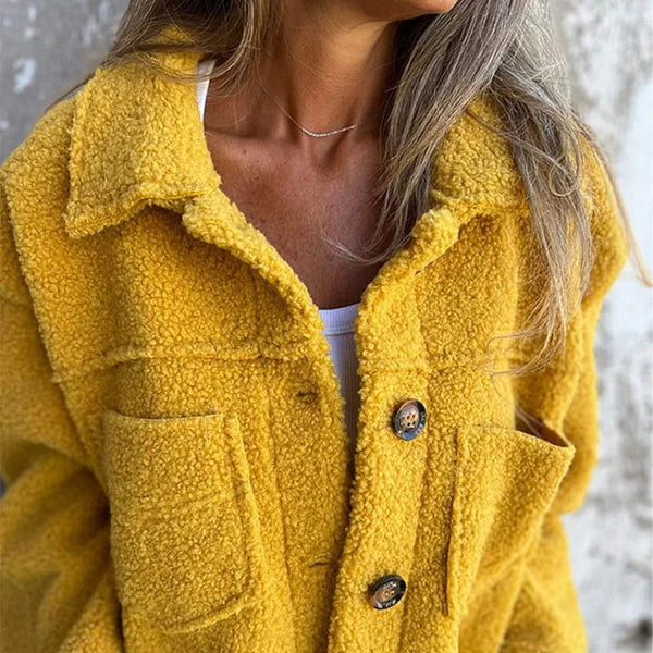 Dion™ - Kurze Wolljacke mit Revers