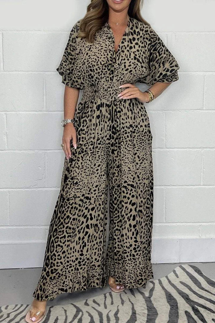 TRAUDL I JUMPSUIT MIT LEOPARDENPRINT