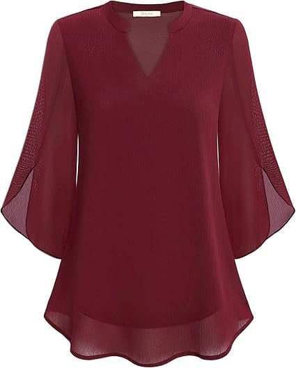 Zanyelle - Weich fallende Bluse in Lagenoptik