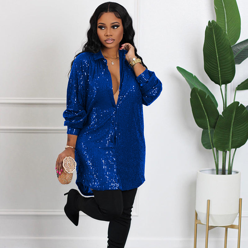 Amara – Glitzerndes Pailletten-Kleid