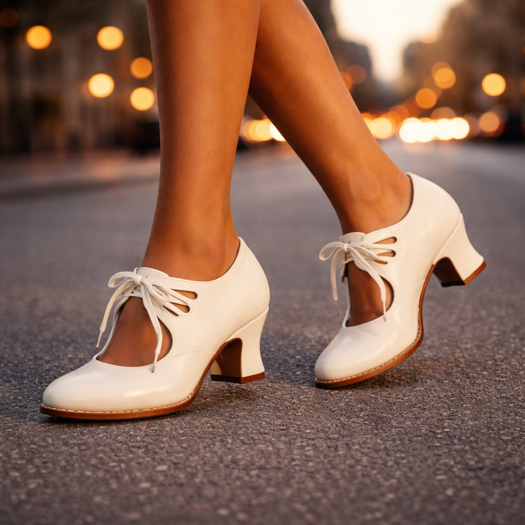 Freya | Retro-Schnürpumps Sylvie