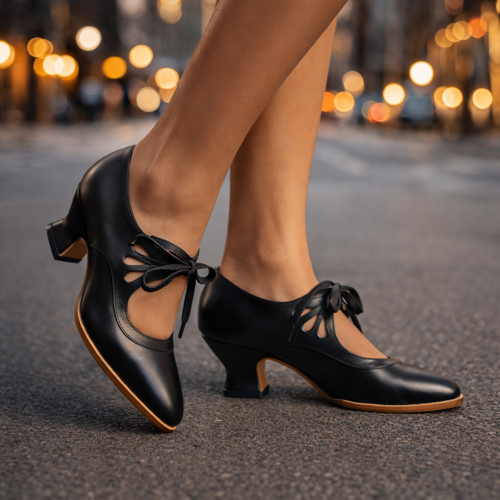 Freya | Retro-Schnürpumps Sylvie
