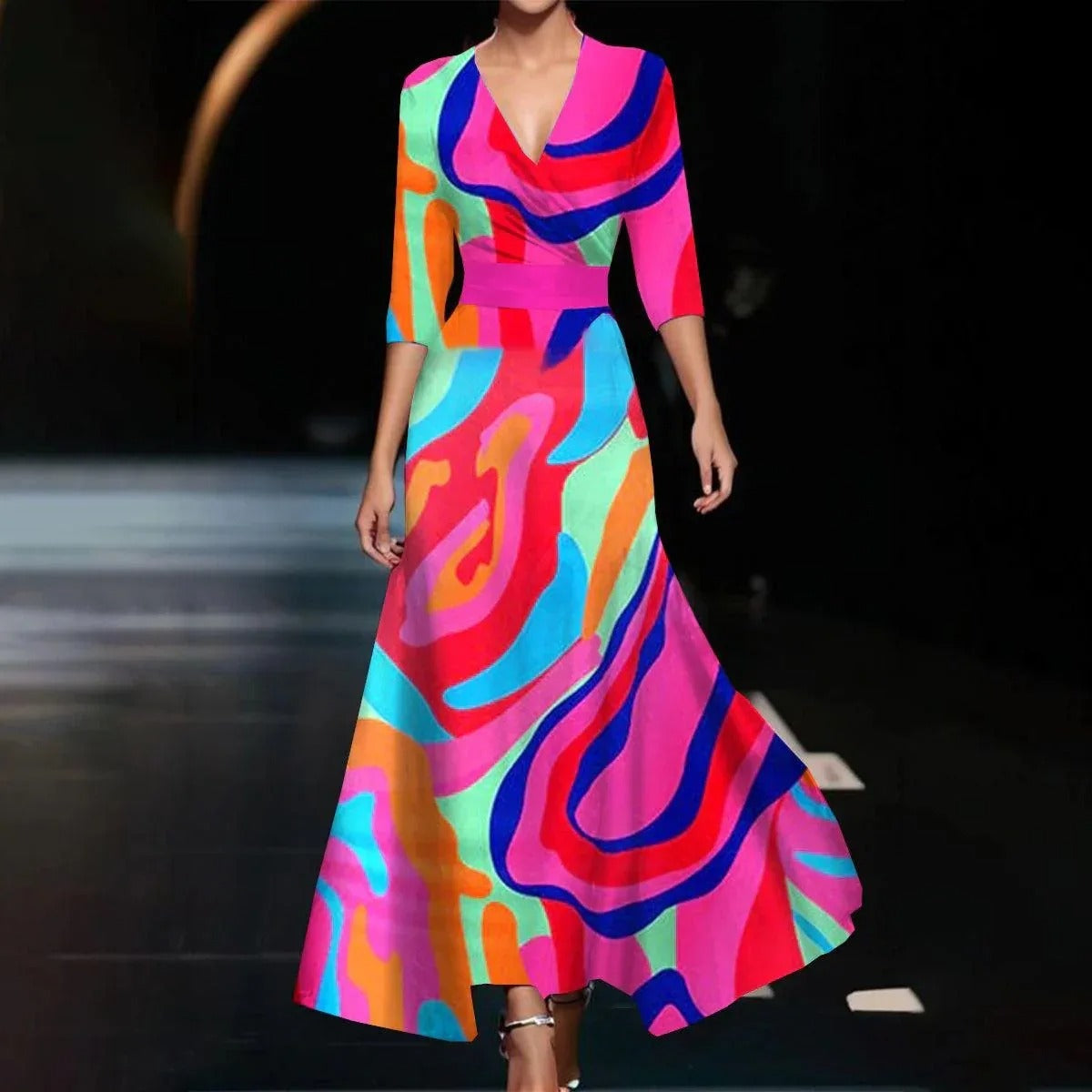 Aria™ | Chic Kleid mit Blumendruck