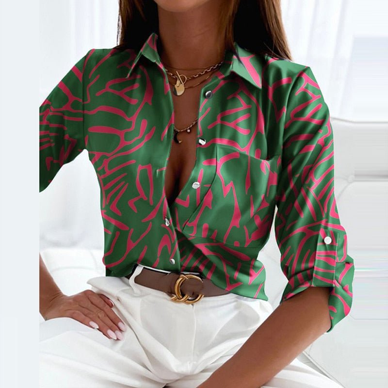 Linda | Bluse mit Umlegekragen