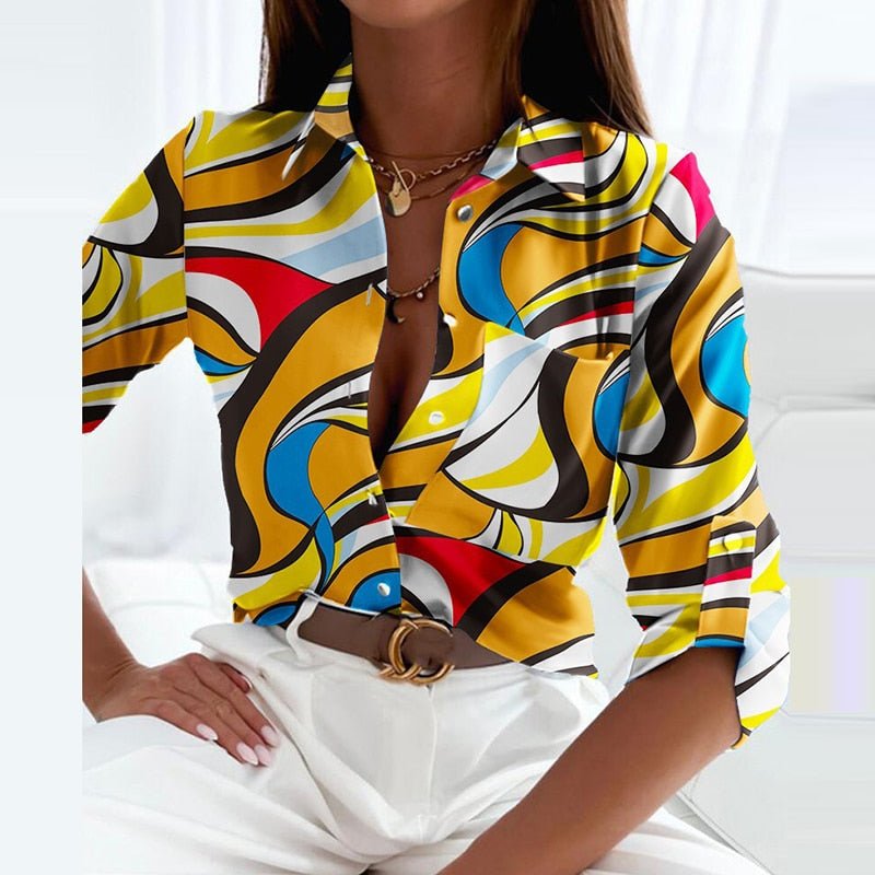 Linda | Bluse mit Umlegekragen