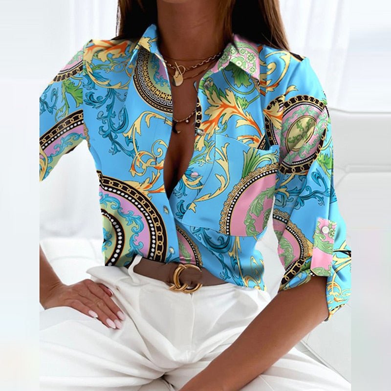 Linda | Bluse mit Umlegekragen