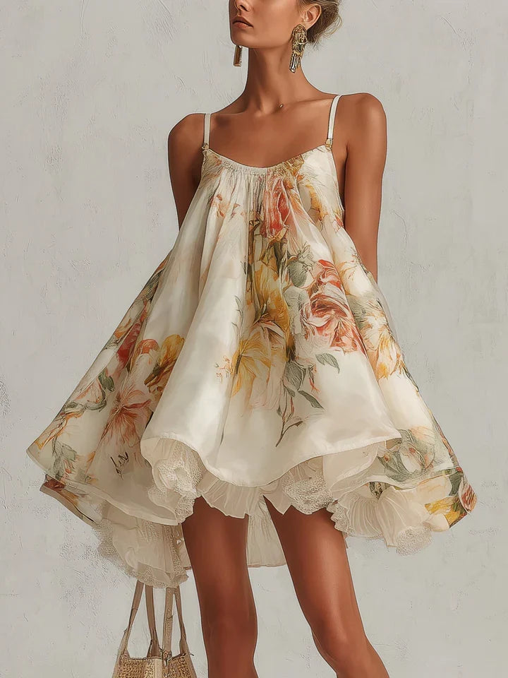 Liliana – Kurzes Kleid mit Blumenprint