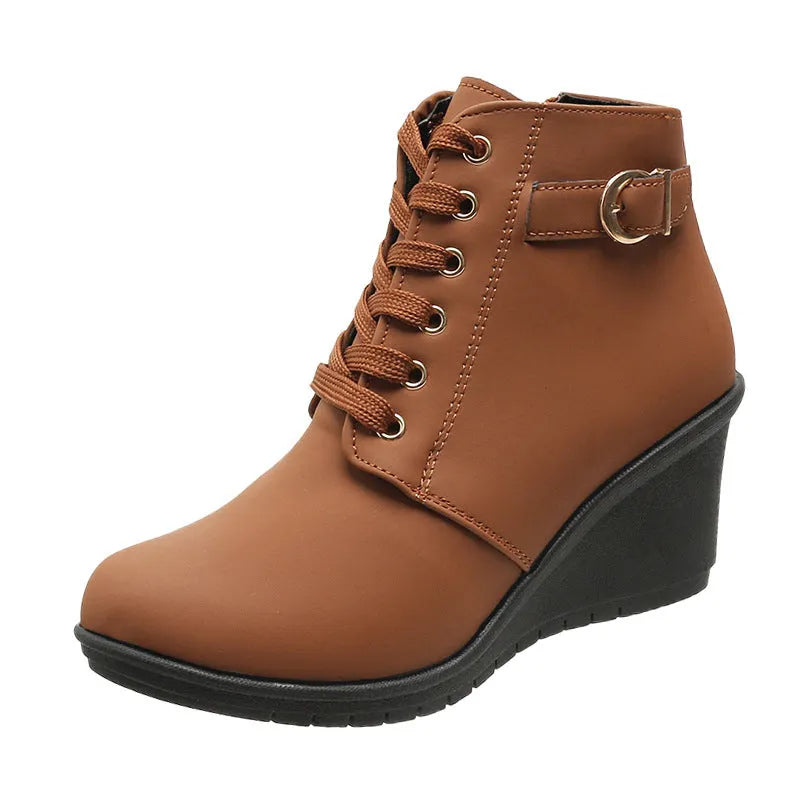 Signe – Komfortschuhe mit Keilabsatz und Reißverschluss