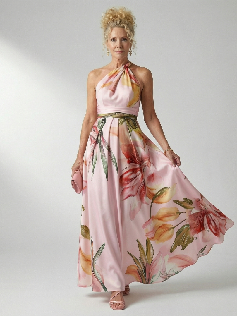 Amiel | Leichtes geblümtes Maxikleid
