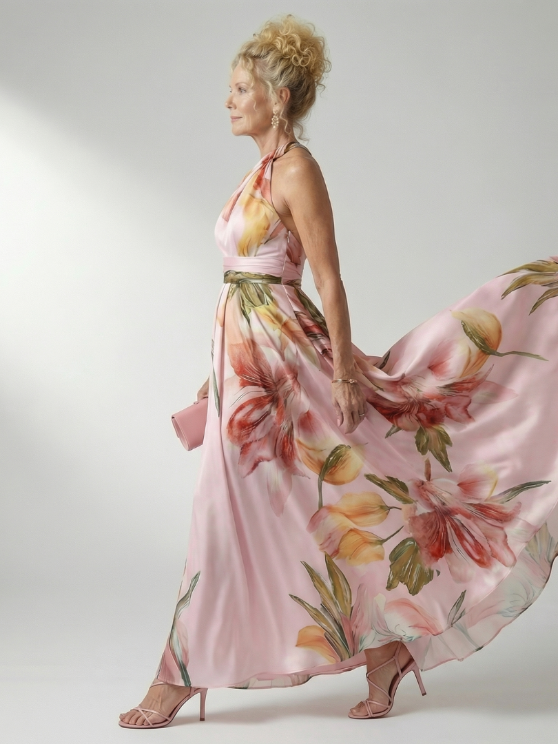 Amiel | Leichtes geblümtes Maxikleid