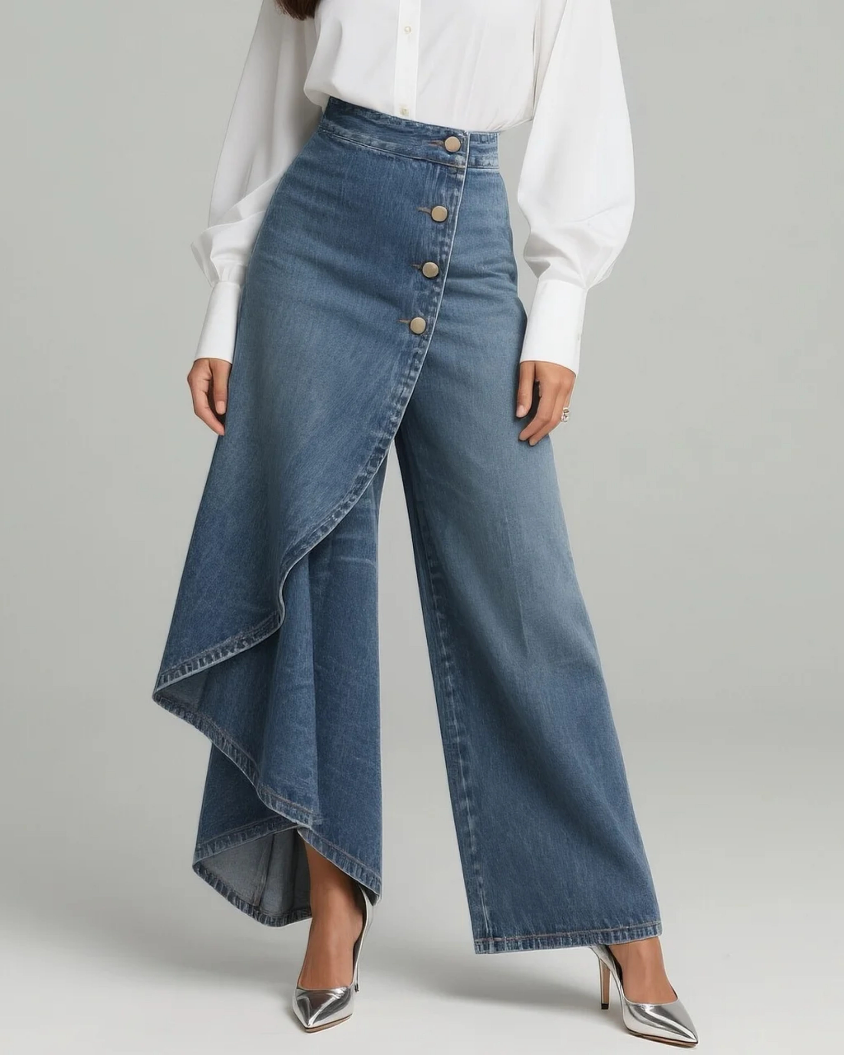Audrey | Denim Wickelhosen