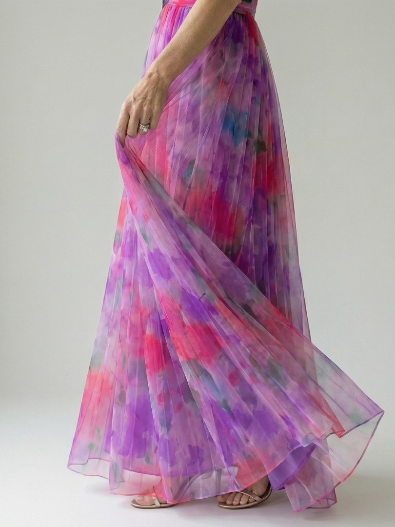 Élise | Wickel-Maxikleid mit Farbverlauf
