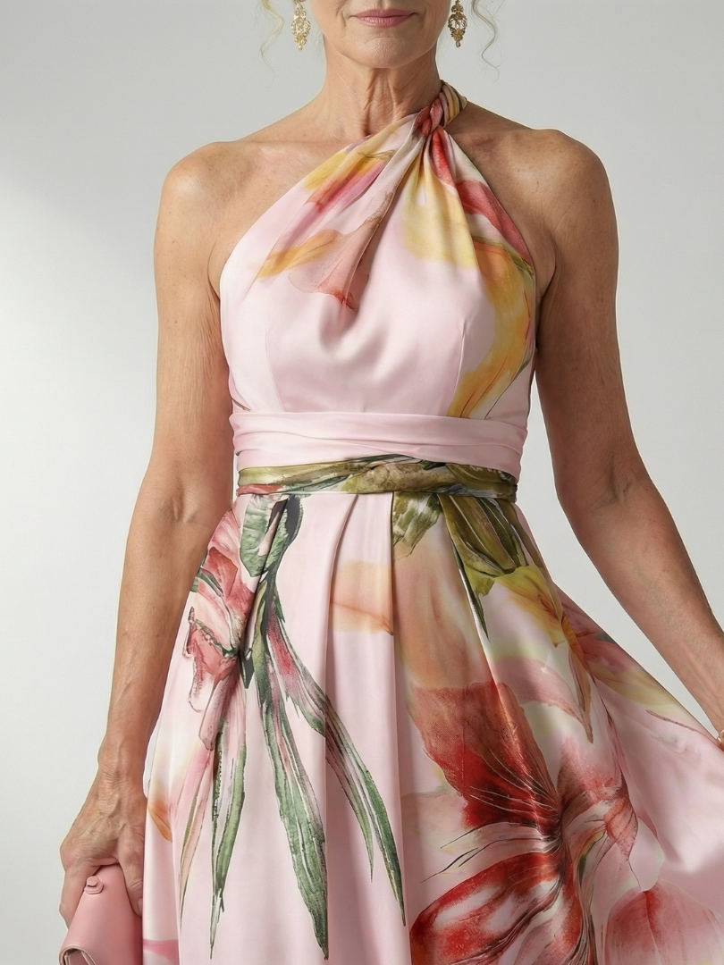 Amiel | Leichtes geblümtes Maxikleid