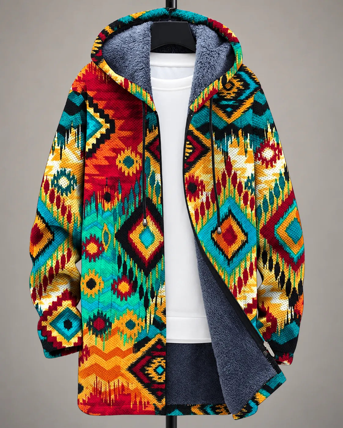Rosalie | Kapuzenjacke mit botanischer Zeichnung