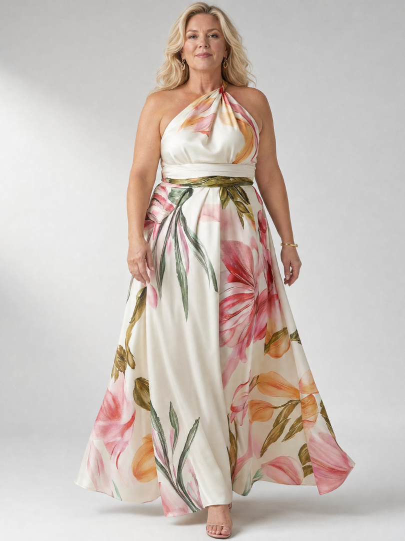 Amiel | Leichtes geblümtes Maxikleid