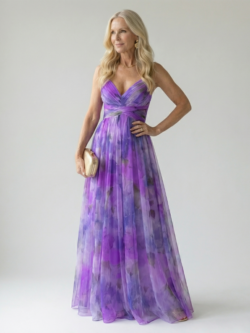 Élise | Wickel-Maxikleid mit Farbverlauf