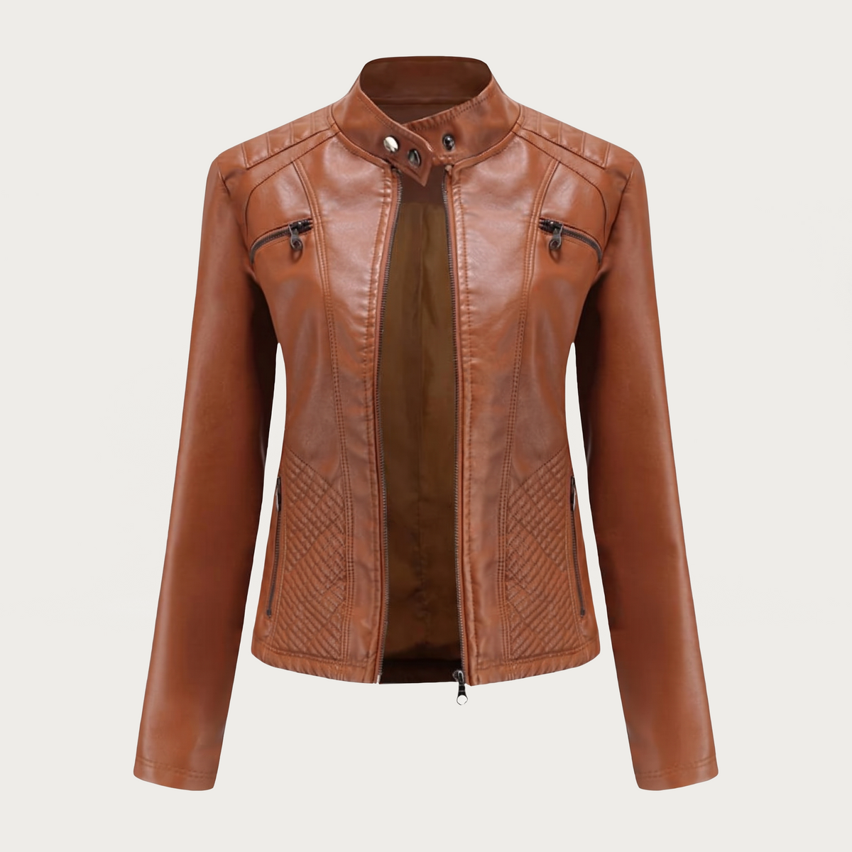 Samanta | Bikerjacke mit Stehkragen
