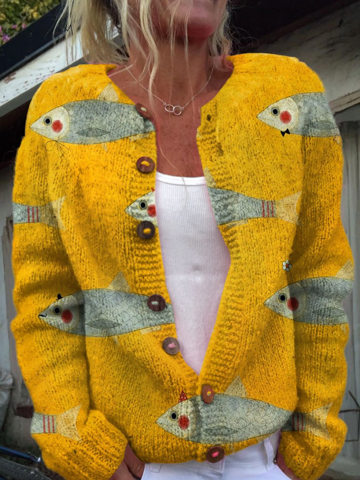 Anouk™ | Vintage-Strickcardigan
