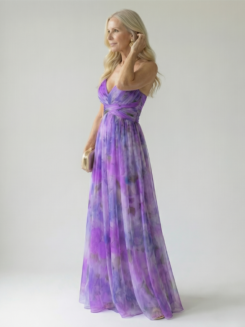 Élise | Wickel-Maxikleid mit Farbverlauf