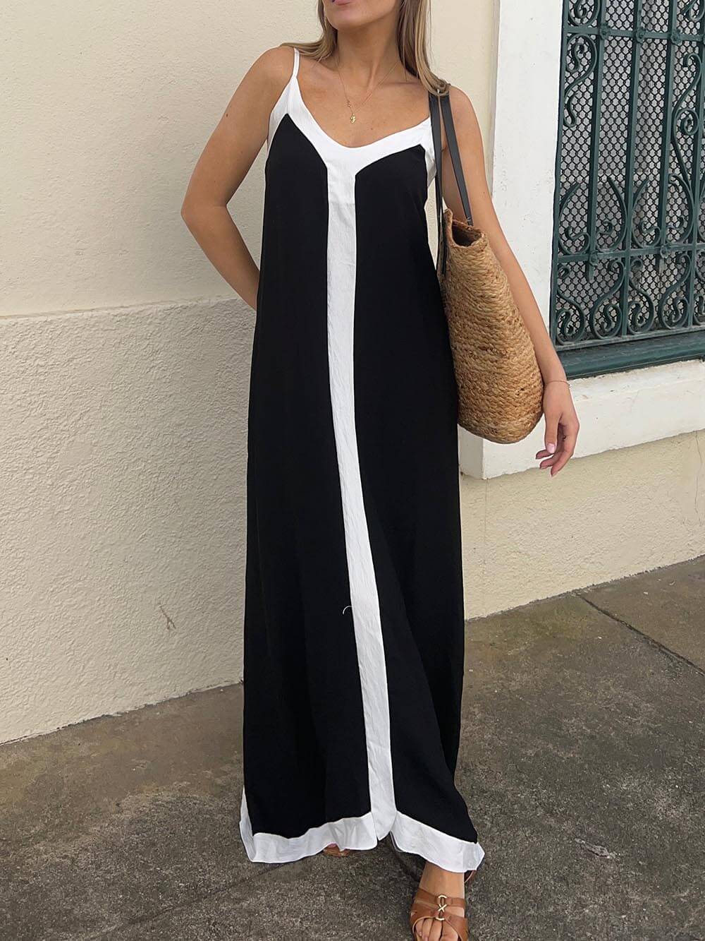 Maxine - Weiches ärmelloses Maxikleid